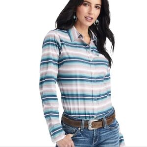 ARIAT KIRBY STRETCH LONG SLEEVE. NWOT XL. FITTED.